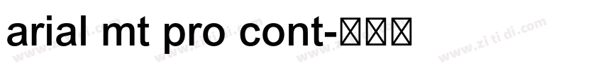 arial mt pro cont字体转换